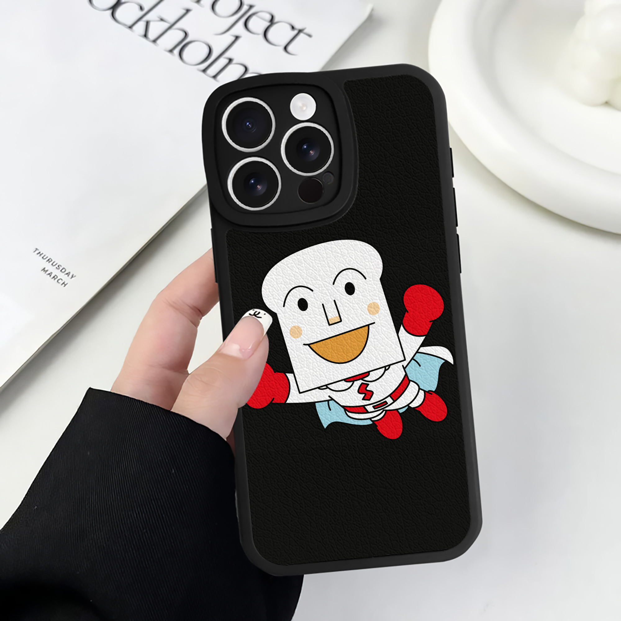 （画像用） アンパンマン Anpanman 【iPhone 16シリーズ対応】シリコンスマホケース（レザー調） 材質：シリコン